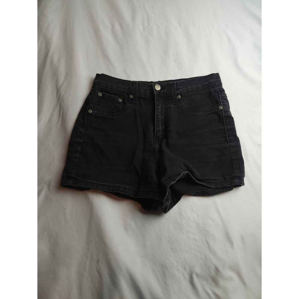 Judy Blue Black Denim Shorts High Waisted Stretchy Jean Shorts Womens Size M